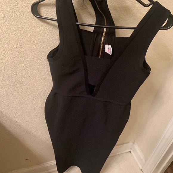 Black Bandage Dress with Strap - Picture 3 of 3